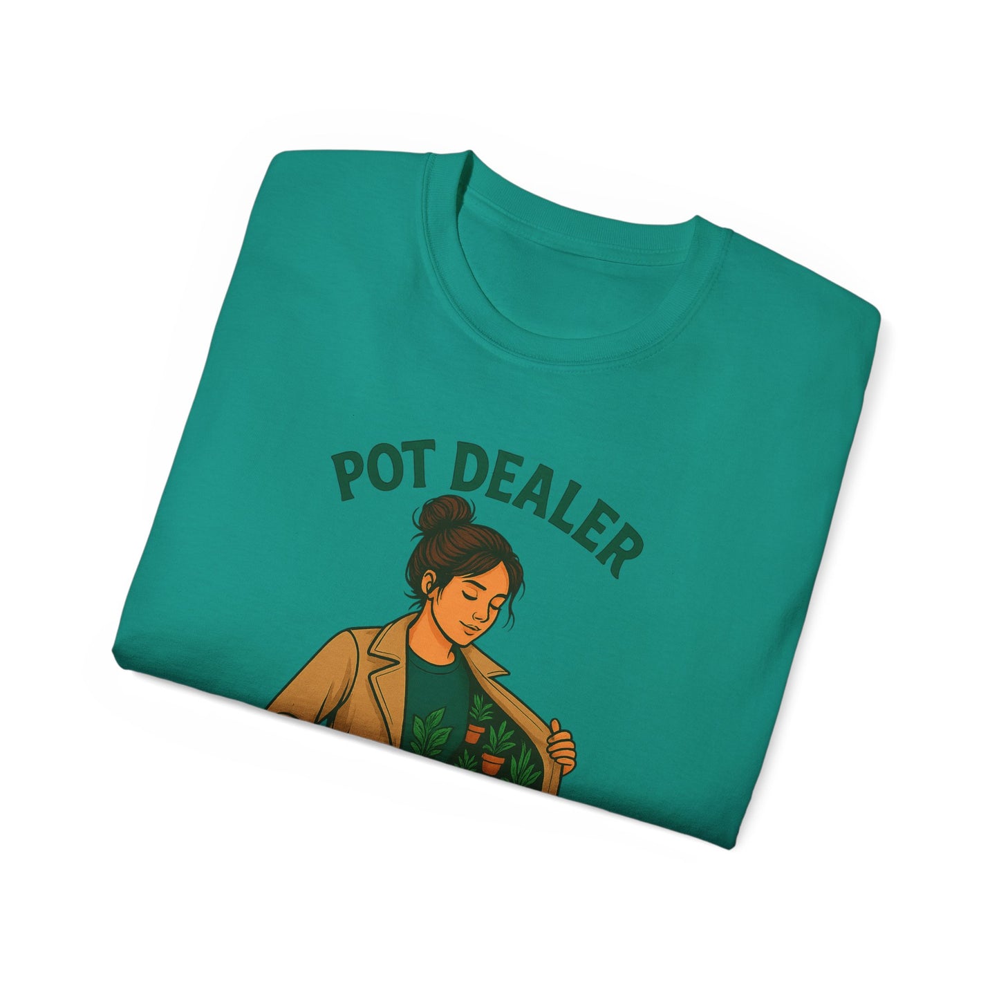 Pot Dealer Unisex Tee - Fun Plant Lover Gift, Gardening Shirt, Cute T-Shirt for Herb Enthusiasts, Plant Lover Apparel, Nature Lover Style