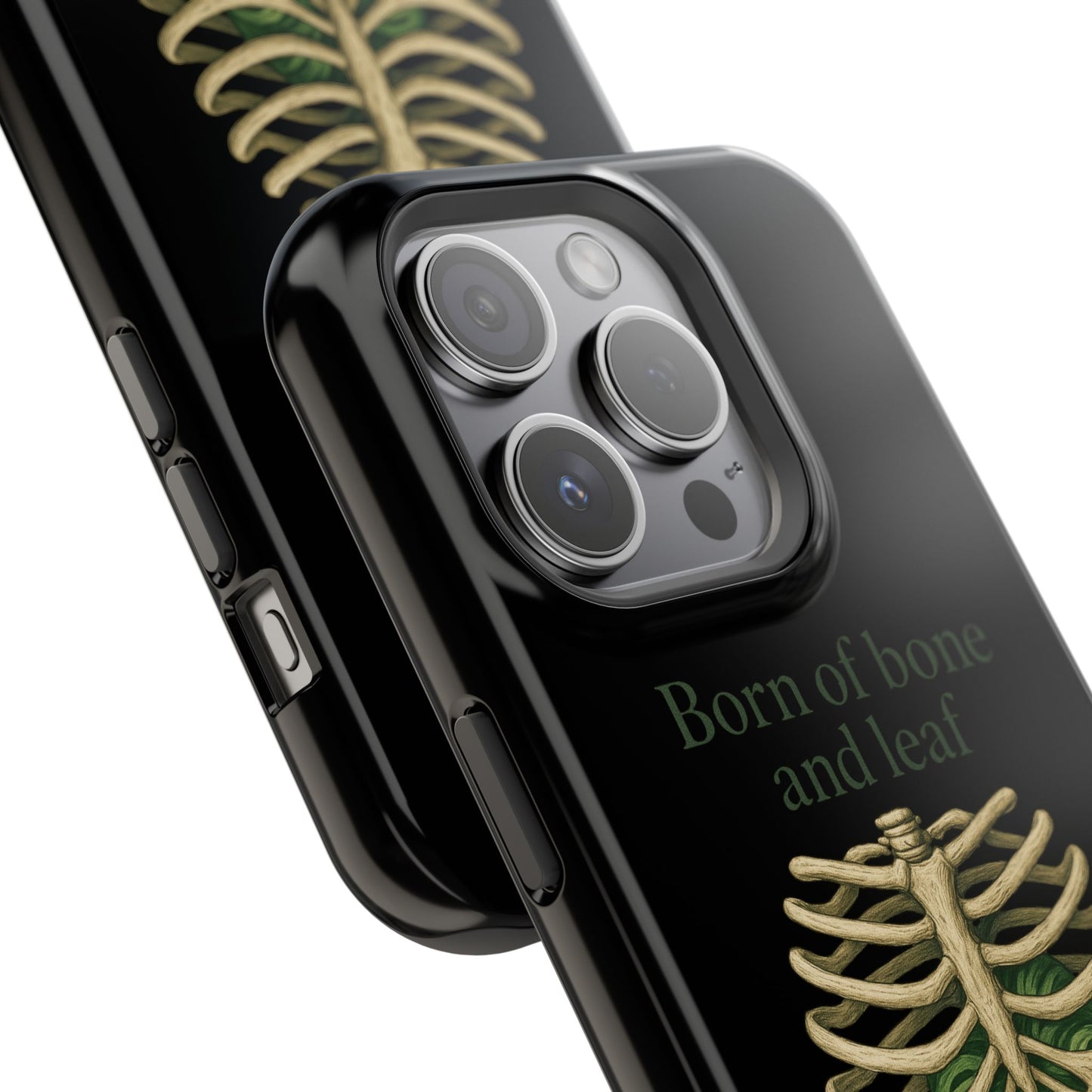 Born of Bone and Leaf Phone Case — Impact-Resistant iPhone Cover