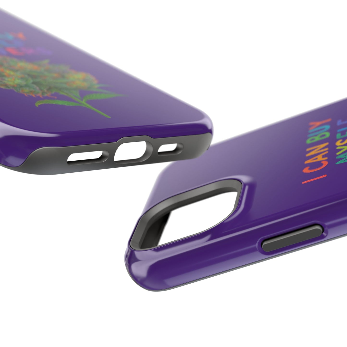 Impact-Resistant Phone Case — "I Can Buy Myself Flowers" Colorful Floral Statement