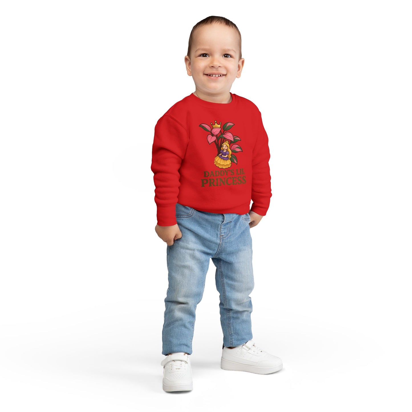 Toddler Sweatshirt - Daddy's Lil Princess, Cute Kids Sweatshirt, Toddler Gifts, Birthday Apparel, Little Princess Outfit, Baby Shower Gift