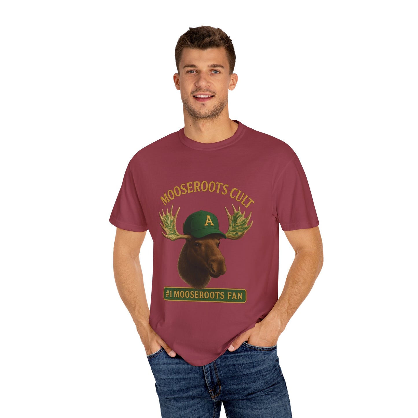 Moose Root Fan T-Shirt - Unisex Garment-Dyed Tee