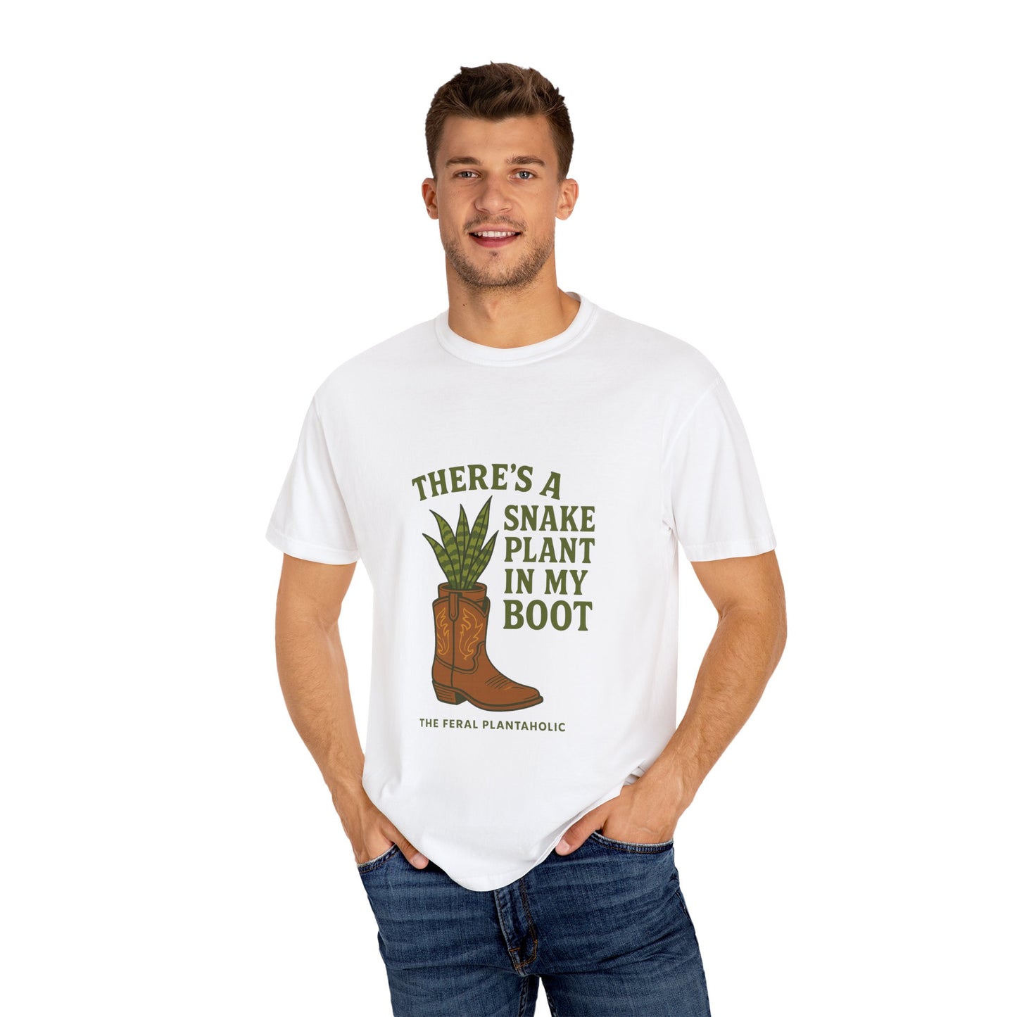 Snake Plant in My Boot T-Shirt | Unisex Garment-Dyed Tee for Plant Lovers, Gardening Gifts, Nature Vibes, Eco-Friendly Clothing, [...]
