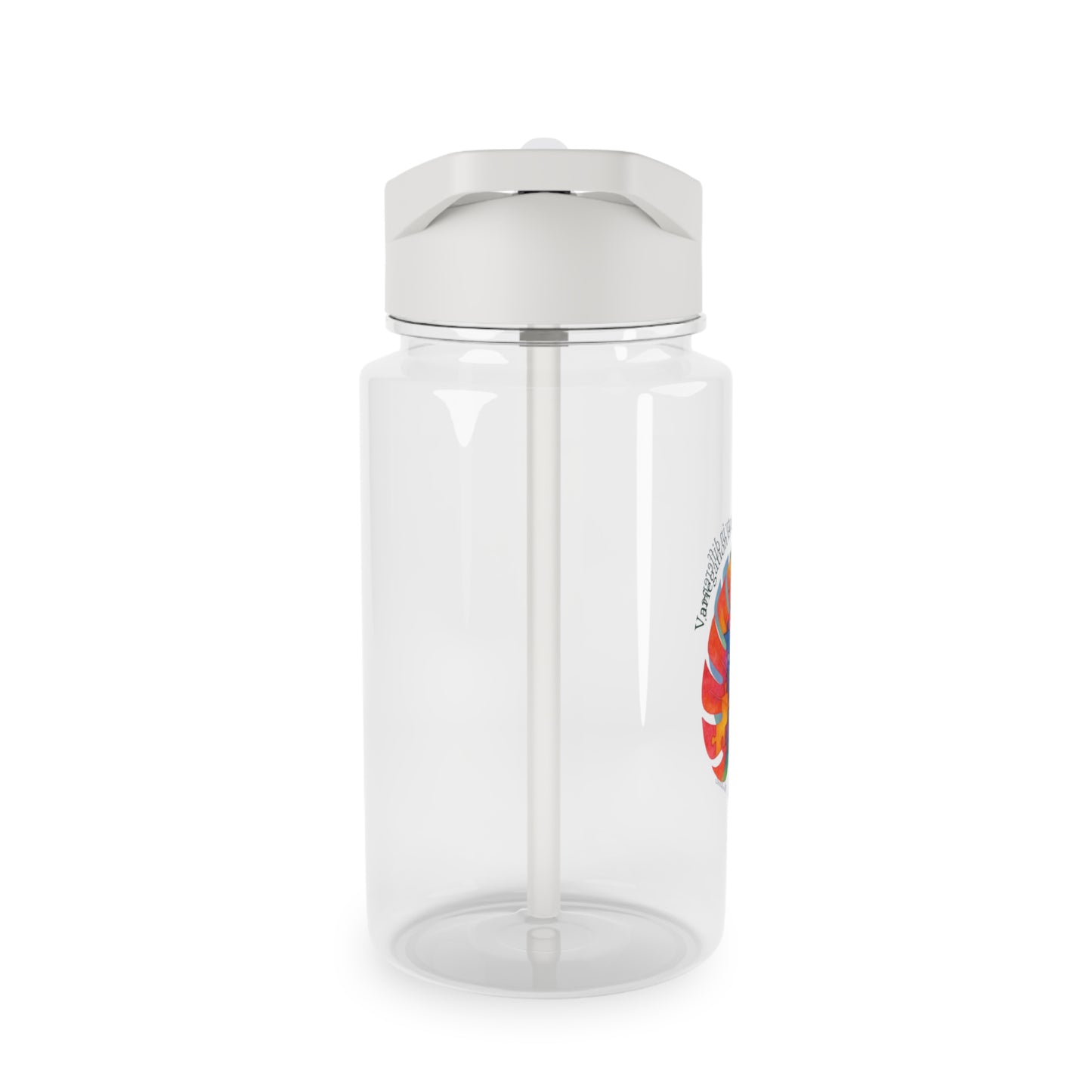 Vibrant Tritan Water Bottle, Eco-Friendly Hydration, Colorful Leaf Design, Motivational Gift, Fitness Accessory, Outdoor Enthusiast