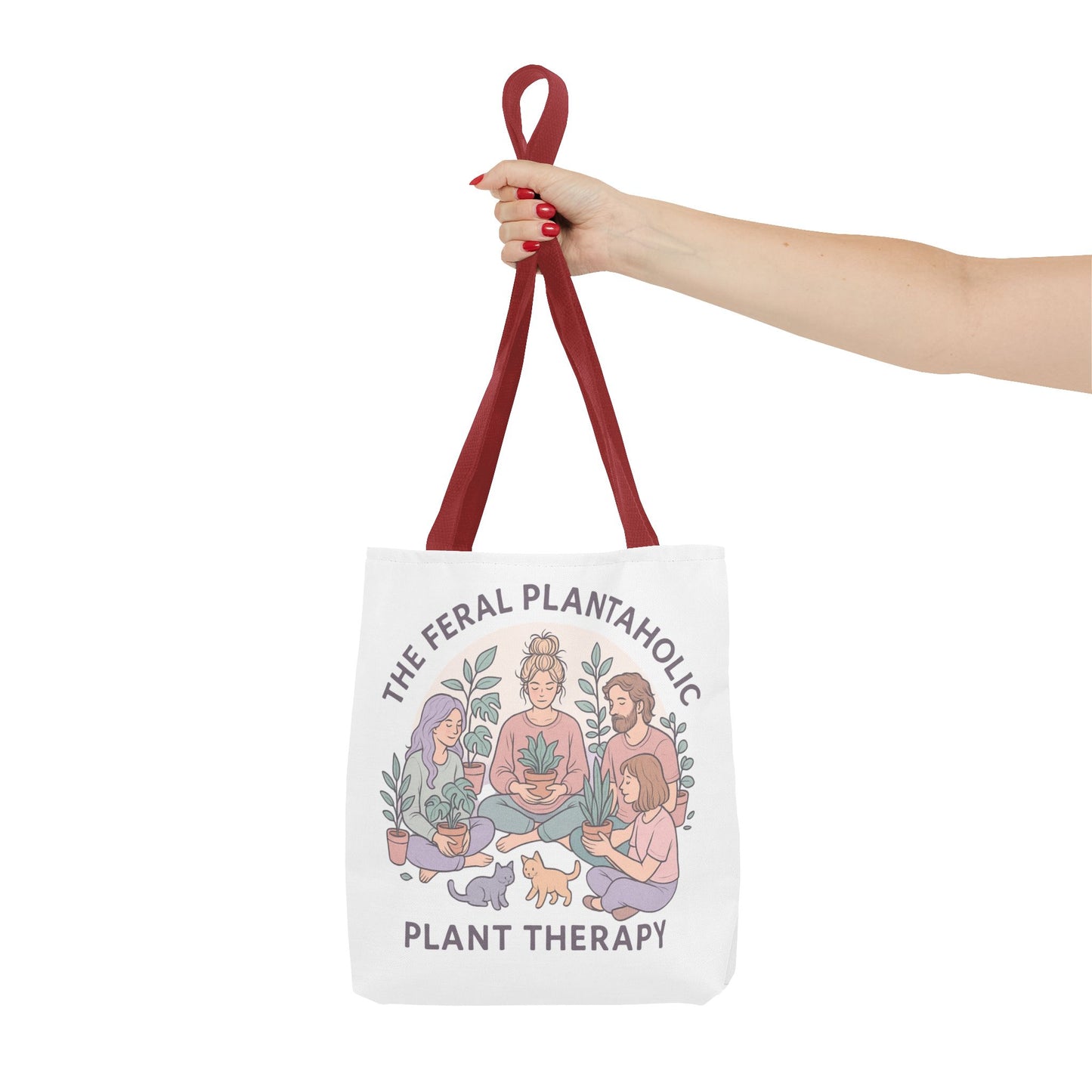 Feral Plantaholic Tote Bag, Plant Therapy Bag, Eco-Friendly Tote, Gifts for Gardeners, Plant Lover Accessories, Boho Style