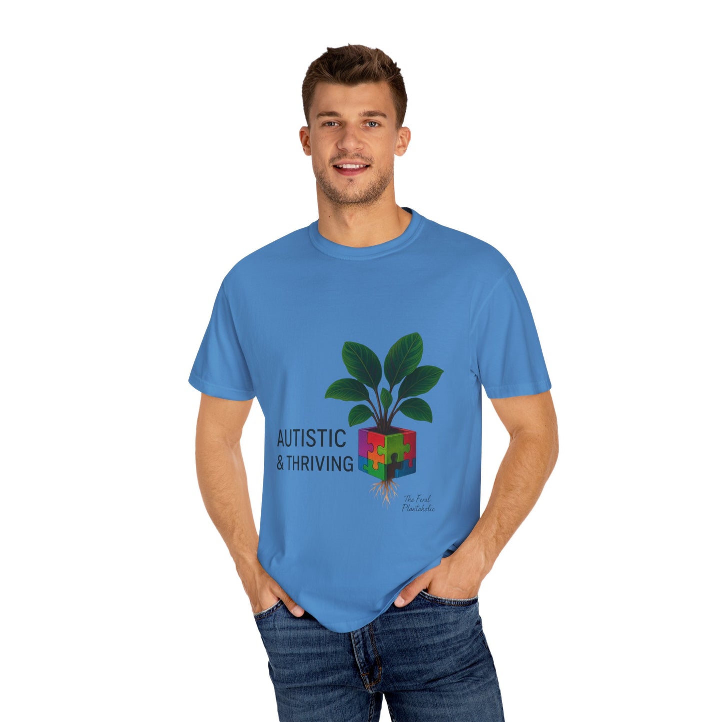 Autistic & Thriving Unisex T-Shirt, Conscious Fashion, Gift for Autism Awareness, Eco-Friendly Apparel, Positive Vibes, Everyday Wear