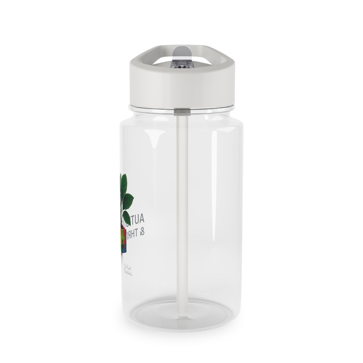 Tritan Water Bottle, Autistic and Thriving, Inspirational Gift, Hydration Bottle, Eco-Friendly Drinkware, Motivational Water Jug