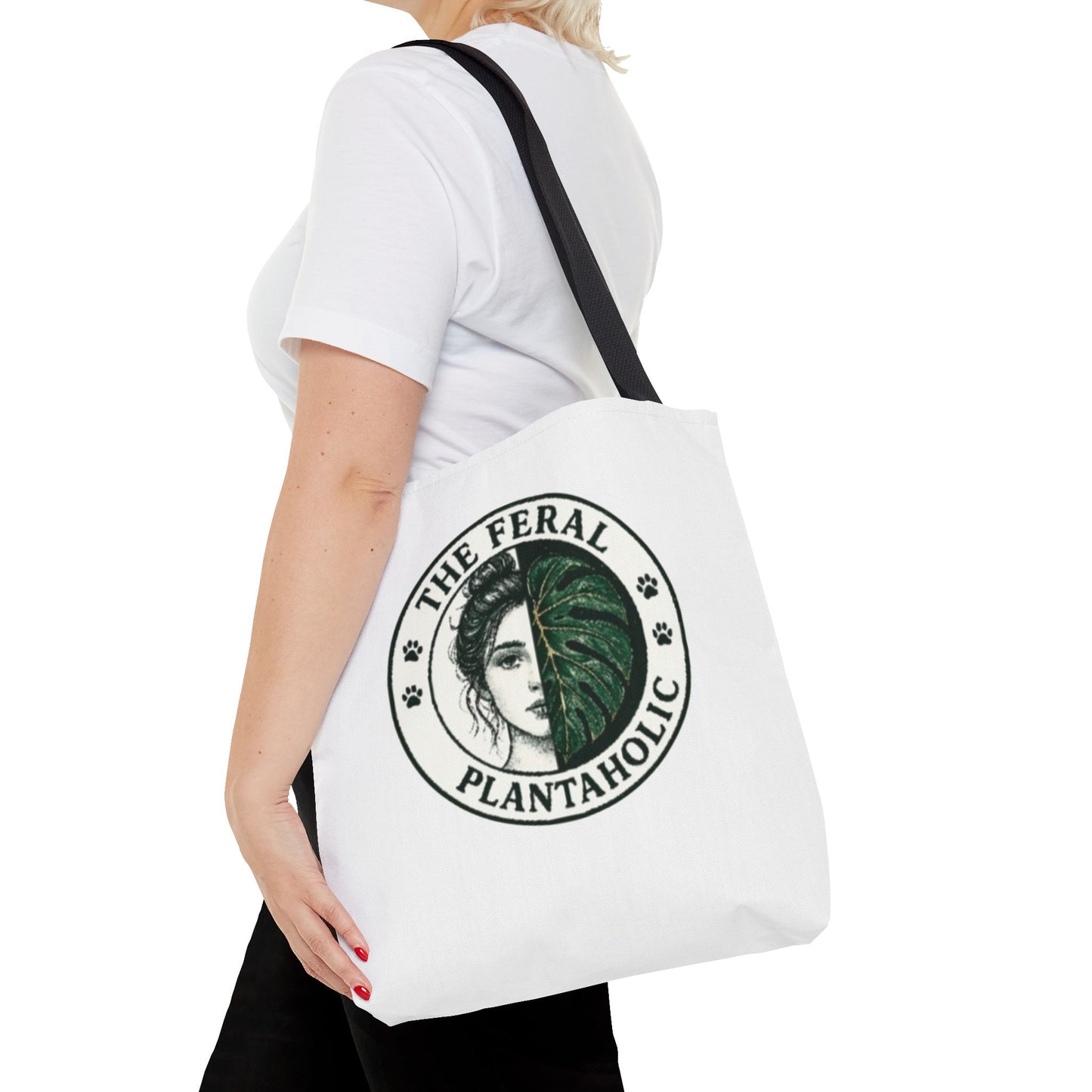 Feral Plantaholic Tote Bag | Eco-Friendly Grocery Bag, Gift for Plant Lovers, Boho Style, Greenery Accessories