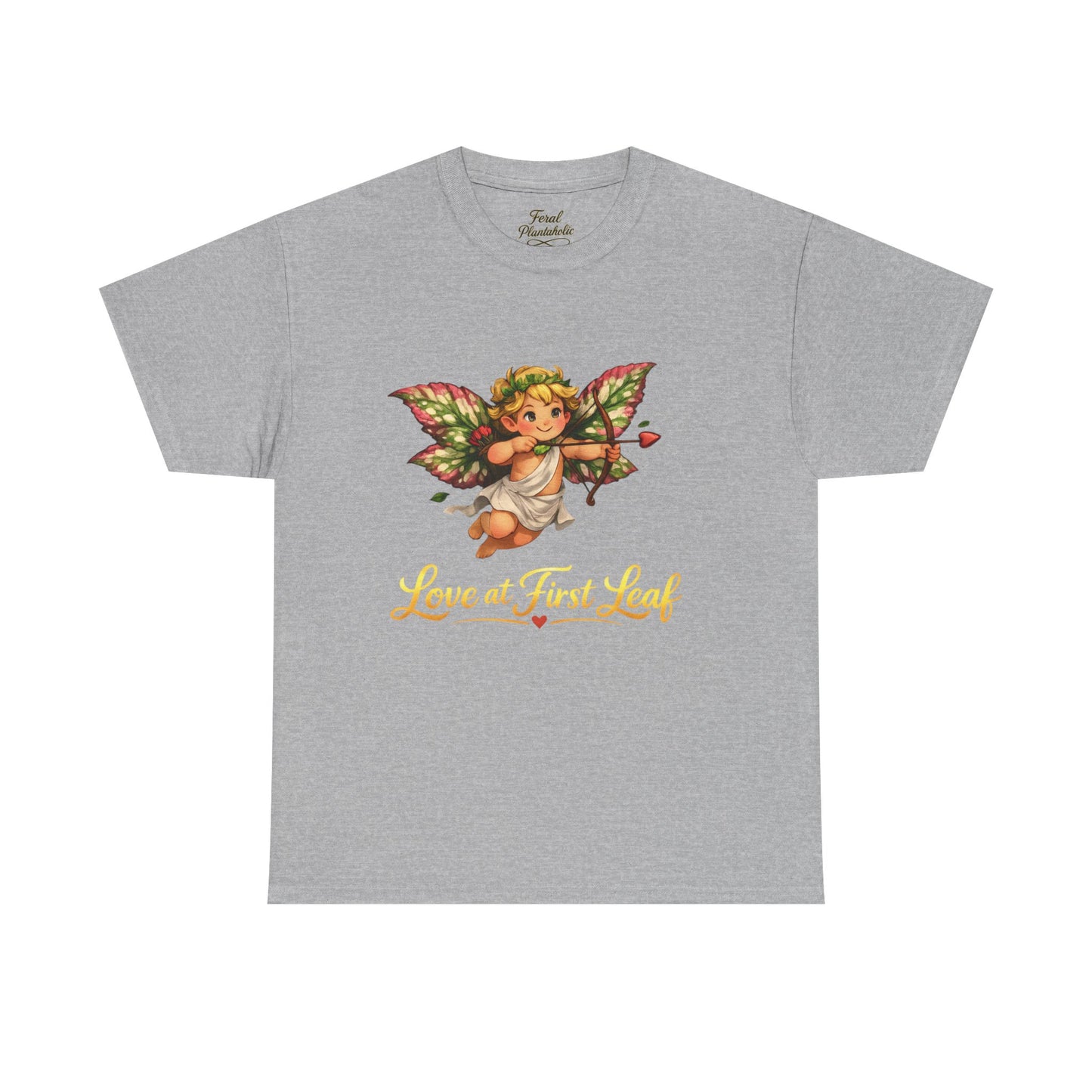 Love at First Leaf T‑Shirt — Vintage Cherub Fairy Graphic Tee
