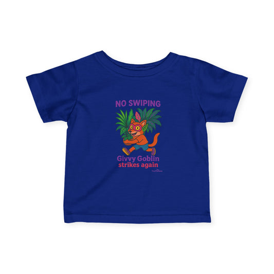 Playful Infant Tee with Goblin Design, Cute Baby Shirt, Fun Toddler Top, Gift for Kids, Nursery Decor, Playful Clothing