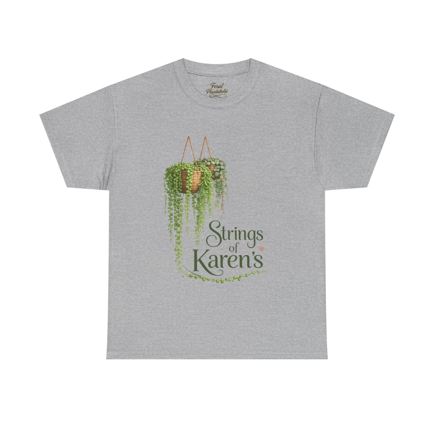 Strings of Karen's Plant Lover T‑Shirt — Hanging Pothos Graphic Tee