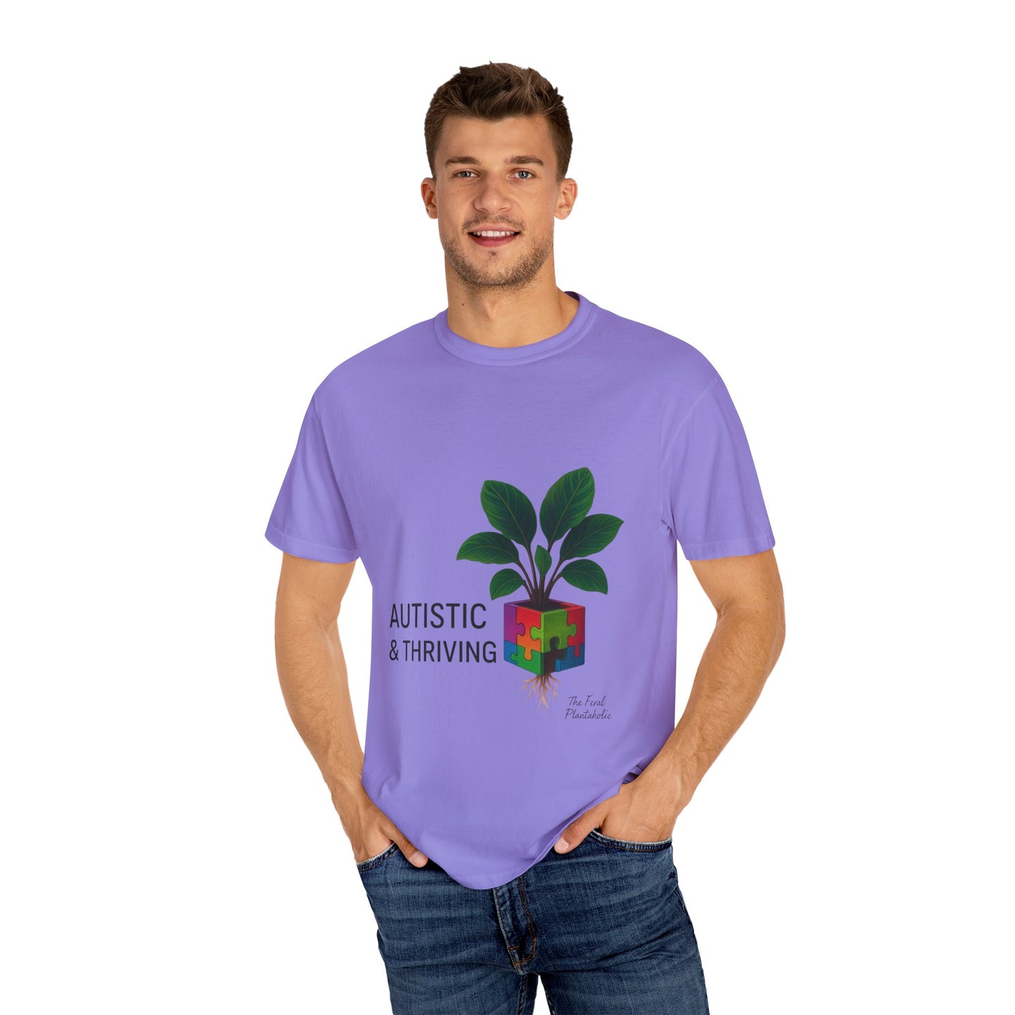 Autistic & Thriving Unisex T-Shirt, Conscious Fashion, Gift for Autism Awareness, Eco-Friendly Apparel, Positive Vibes, Everyday Wear