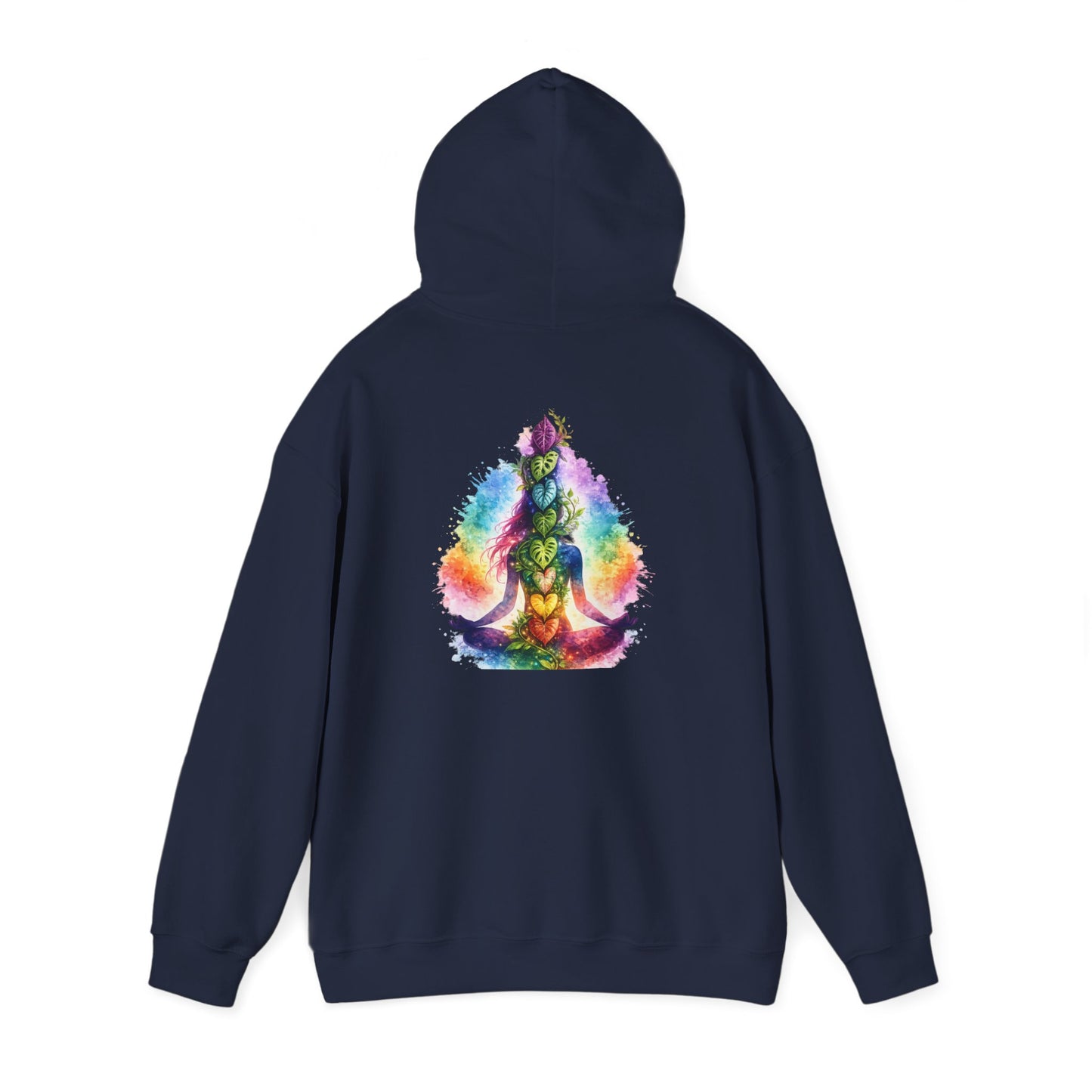 Meditation Chakra Hoodie — Colorful Rainbow Yoga Spiritual Sweatshirt