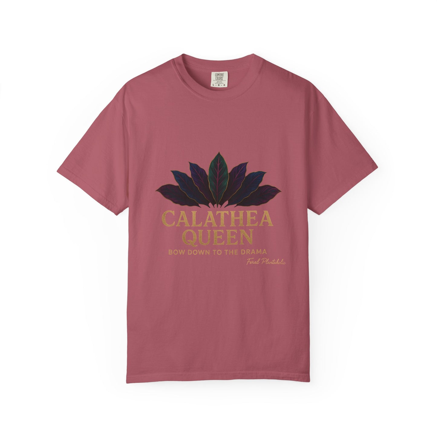 Calathea Queen T-Shirt | Unisex Plant Lover Tee, Botanical Gift, Houseplant Apparel, Nature Lover Wear, Eco-Friendly Statement Top