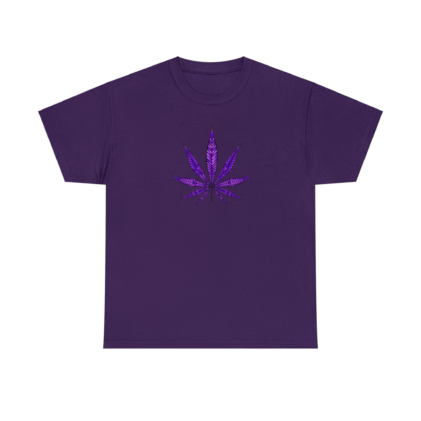 Purple Cannabis Leaf Tee