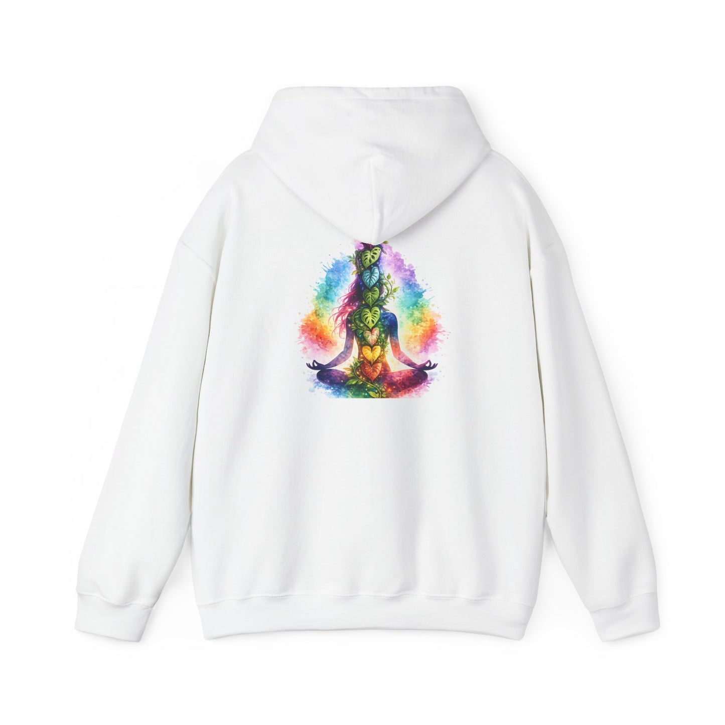 Meditation Chakra Hoodie — Colorful Rainbow Yoga Spiritual Sweatshirt