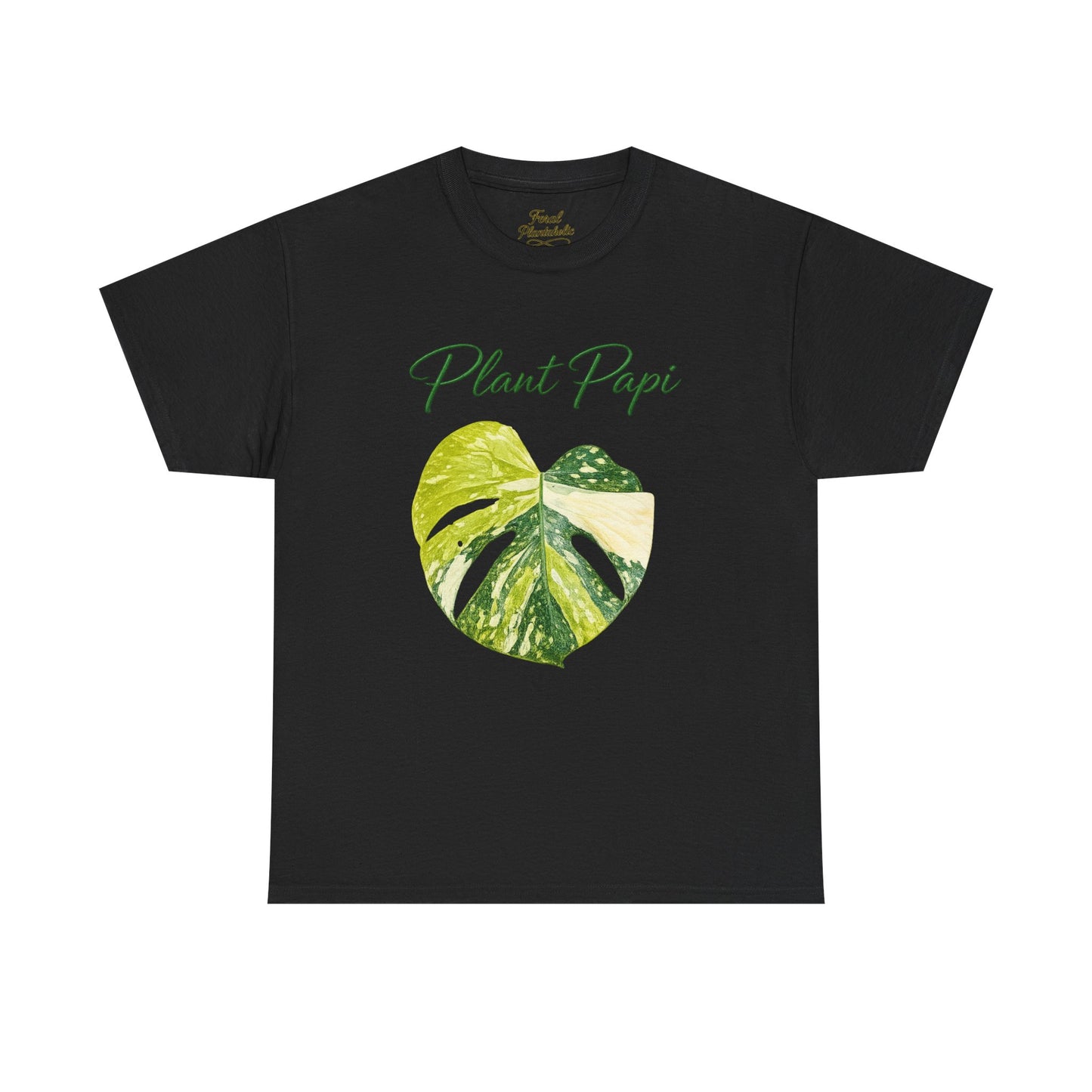 Plant Papi T-Shirt — Green Monstera Heart Graphic Tee for Plant Lovers
