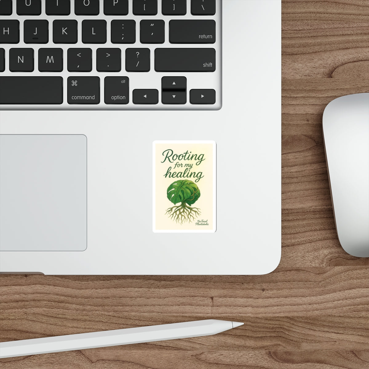 Rooting for My Healing Die-Cut Stickers - Inspirational Plant Design