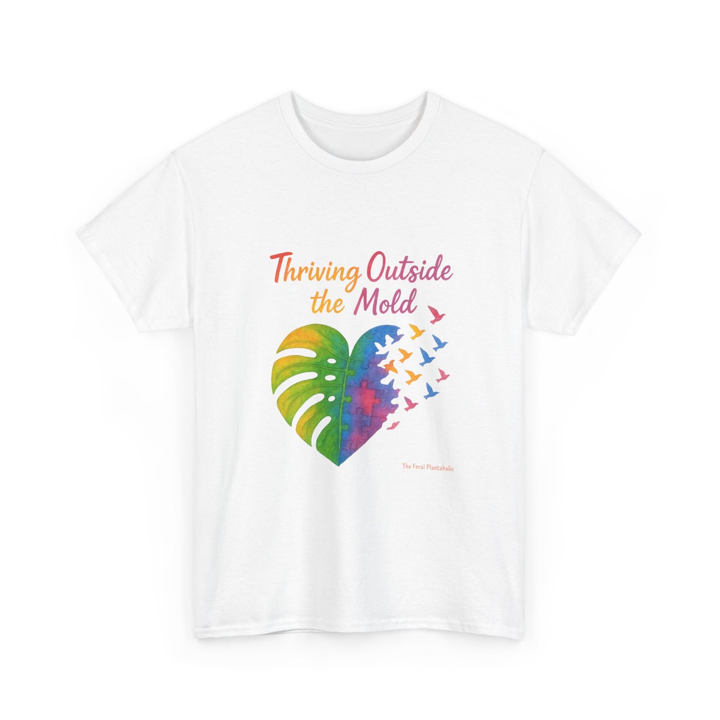 Colorful Inspirational T-Shirt, Unisex Heavy Cotton Tee for Moods, Casual Wear, Gifts for Friends, Self-Love, Spring Fashion