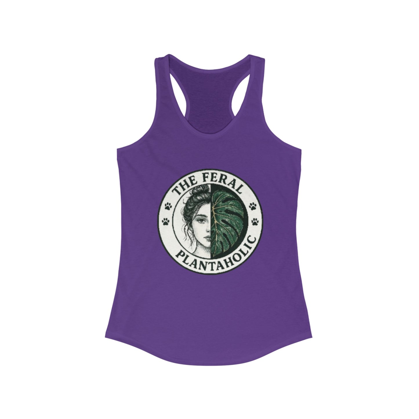 Feral Plantaholic Tank Top | Eco-Lover Gift | Summer Workout Top | Botanical Enthusiast Apparel | Nature Lover Tee