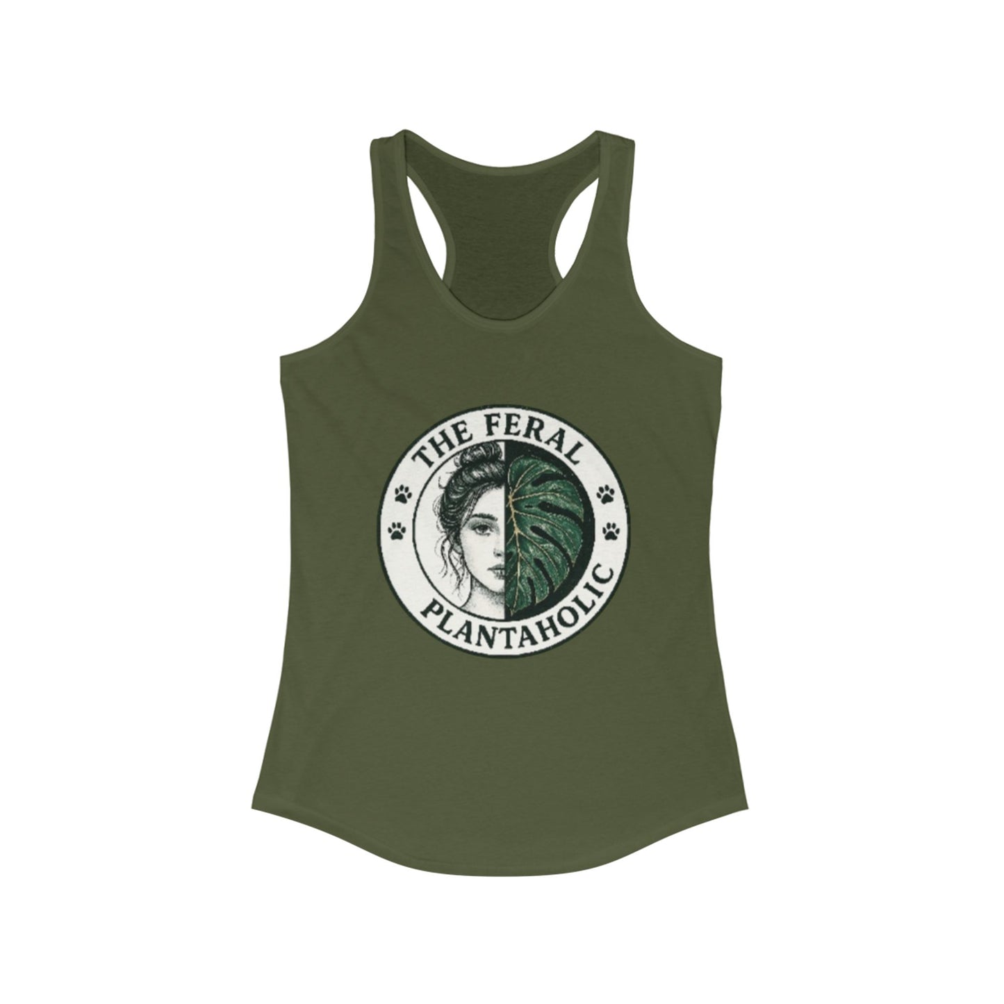 Feral Plantaholic Tank Top | Eco-Lover Gift | Summer Workout Top | Botanical Enthusiast Apparel | Nature Lover Tee