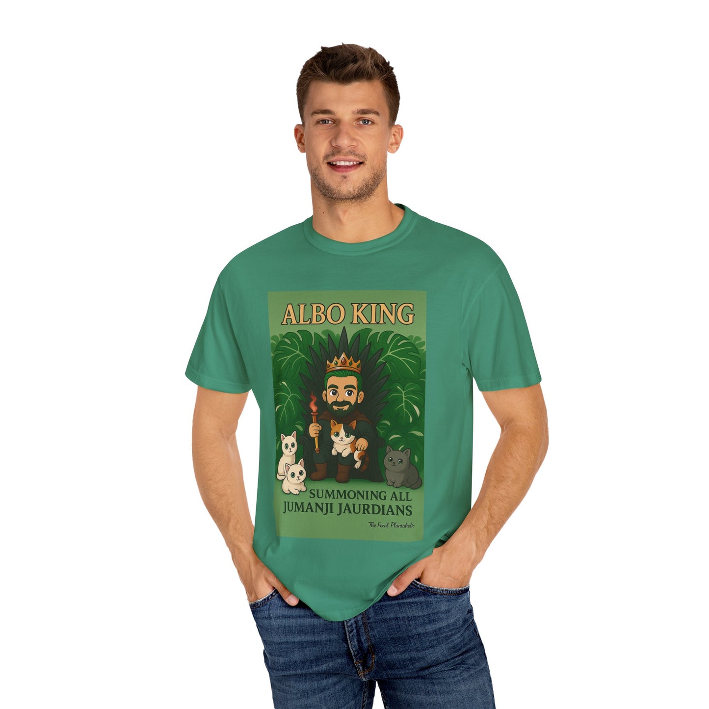 Albo King T-Shirt – "Summoning All Jumanji Jaurdians" Graphic Tee