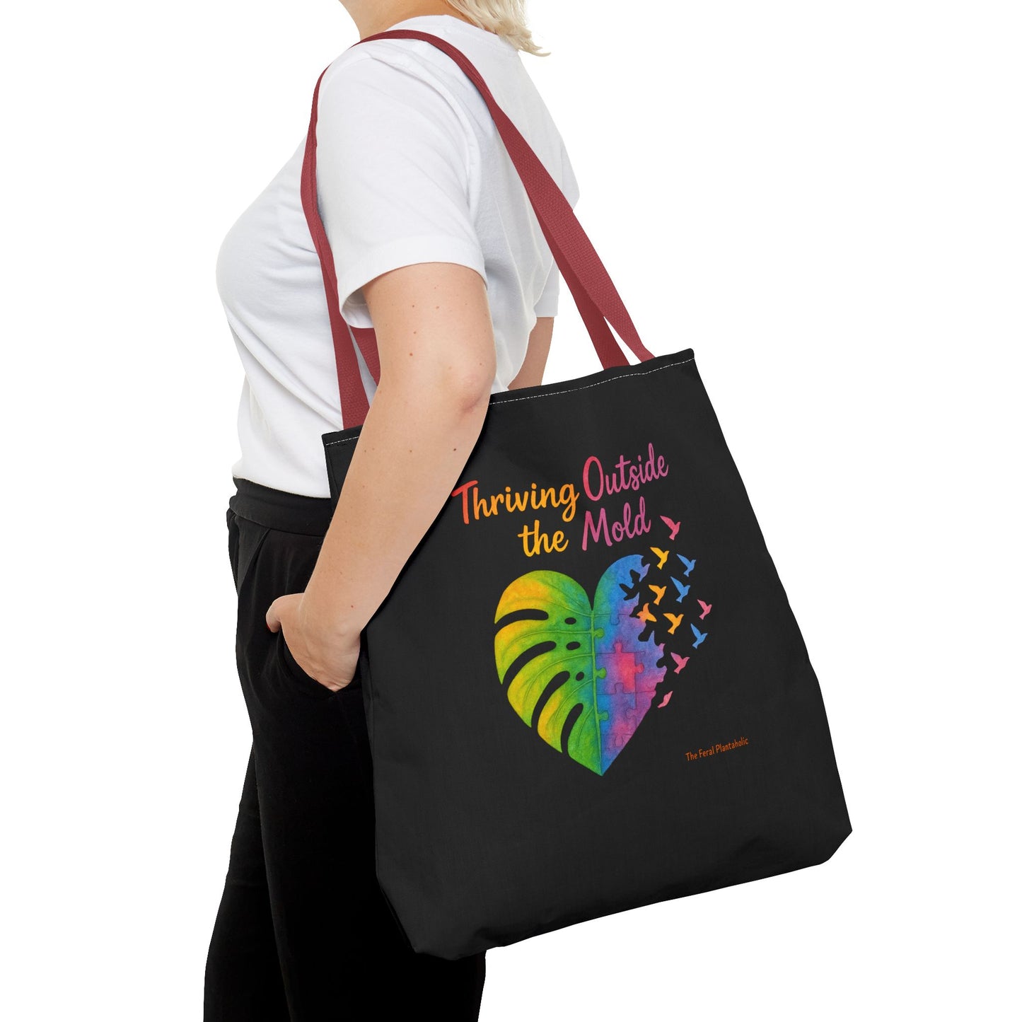 Vibrant Motivational Tote Bag | Thriving Outside the Mold | Eco-Friendly Bag, Inspirational Gift, Beach Tote, Everyday Carryall