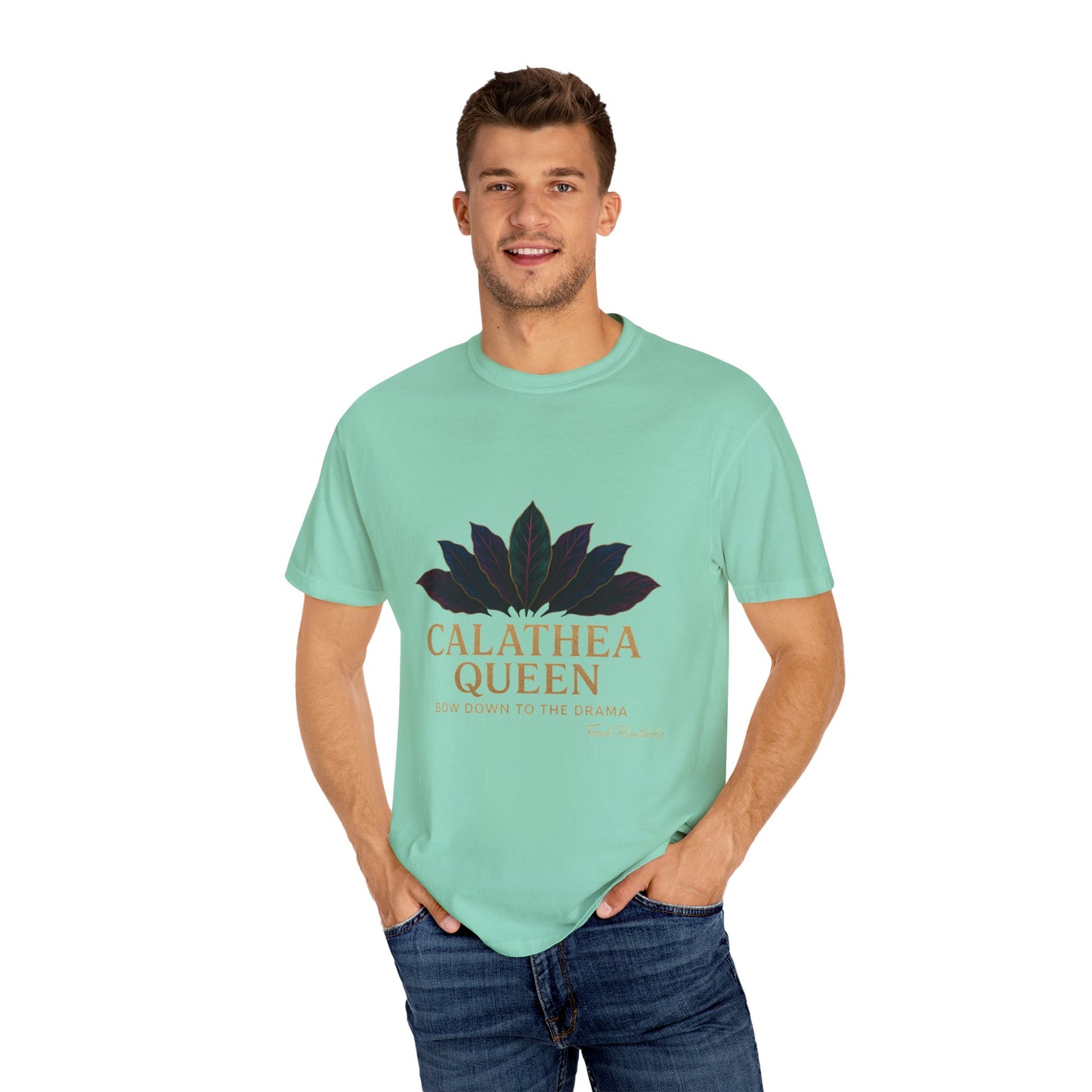 Calathea Queen T-Shirt | Unisex Plant Lover Tee, Botanical Gift, Houseplant Apparel, Nature Lover Wear, Eco-Friendly Statement Top