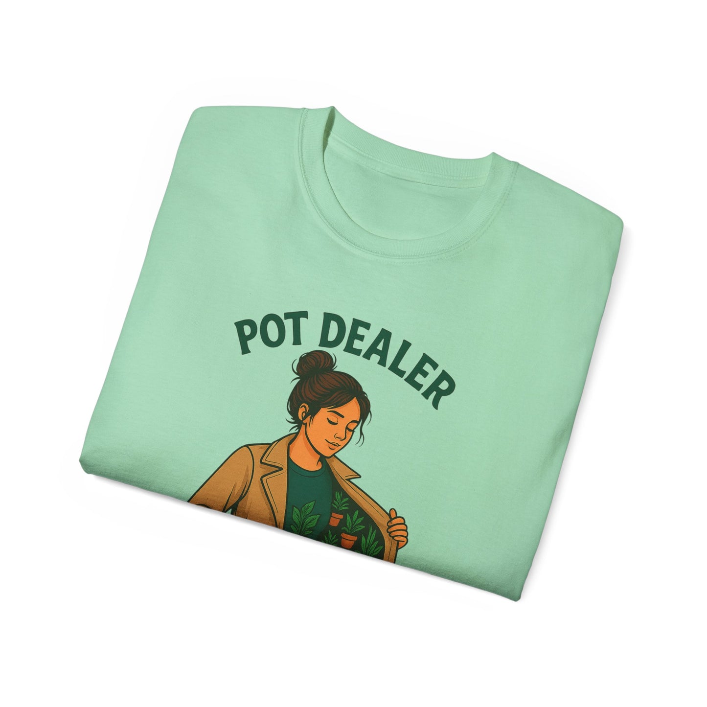 Pot Dealer Unisex Tee - Fun Plant Lover Gift, Gardening Shirt, Cute T-Shirt for Herb Enthusiasts, Plant Lover Apparel, Nature Lover Style