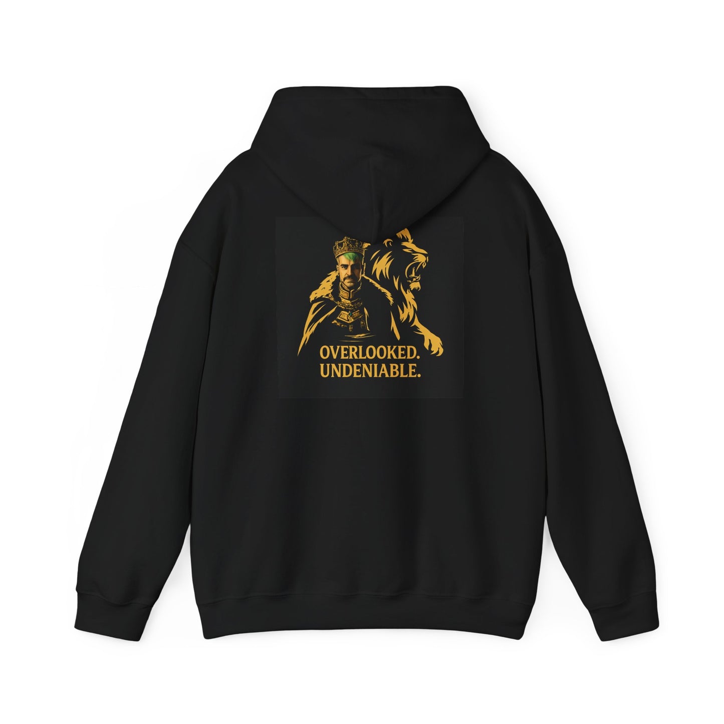 Lion Graphic Hoodie — "Overlooked. Undeniable." Bold Motivational Streetwear