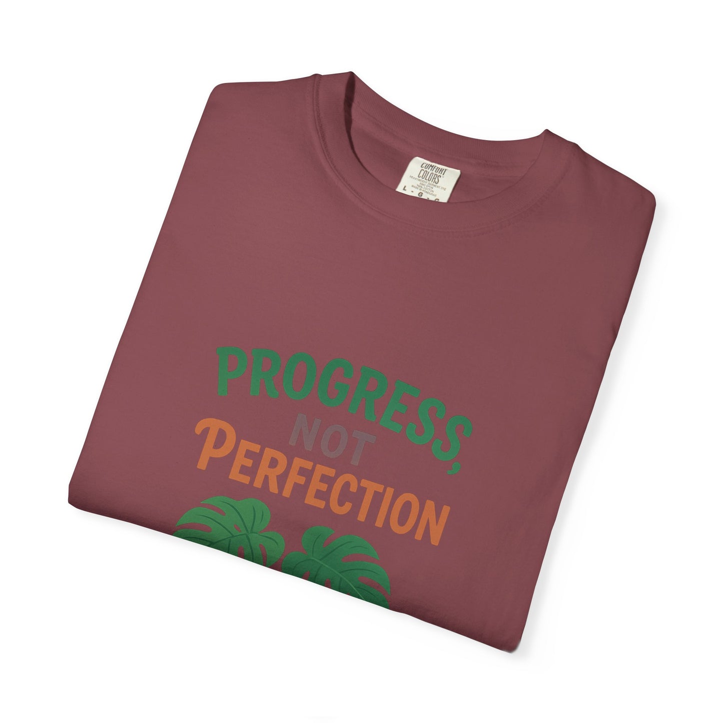 Progress Not Perfection Plant T-Shirt, Casual Unisex Tee, Gift for Plant Lovers, Eco-Friendly Fashion, Gardening Apparel, Relaxed Fit
