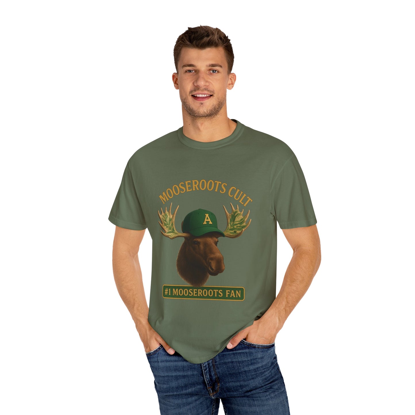 Moose Root Fan T-Shirt - Unisex Garment-Dyed Tee