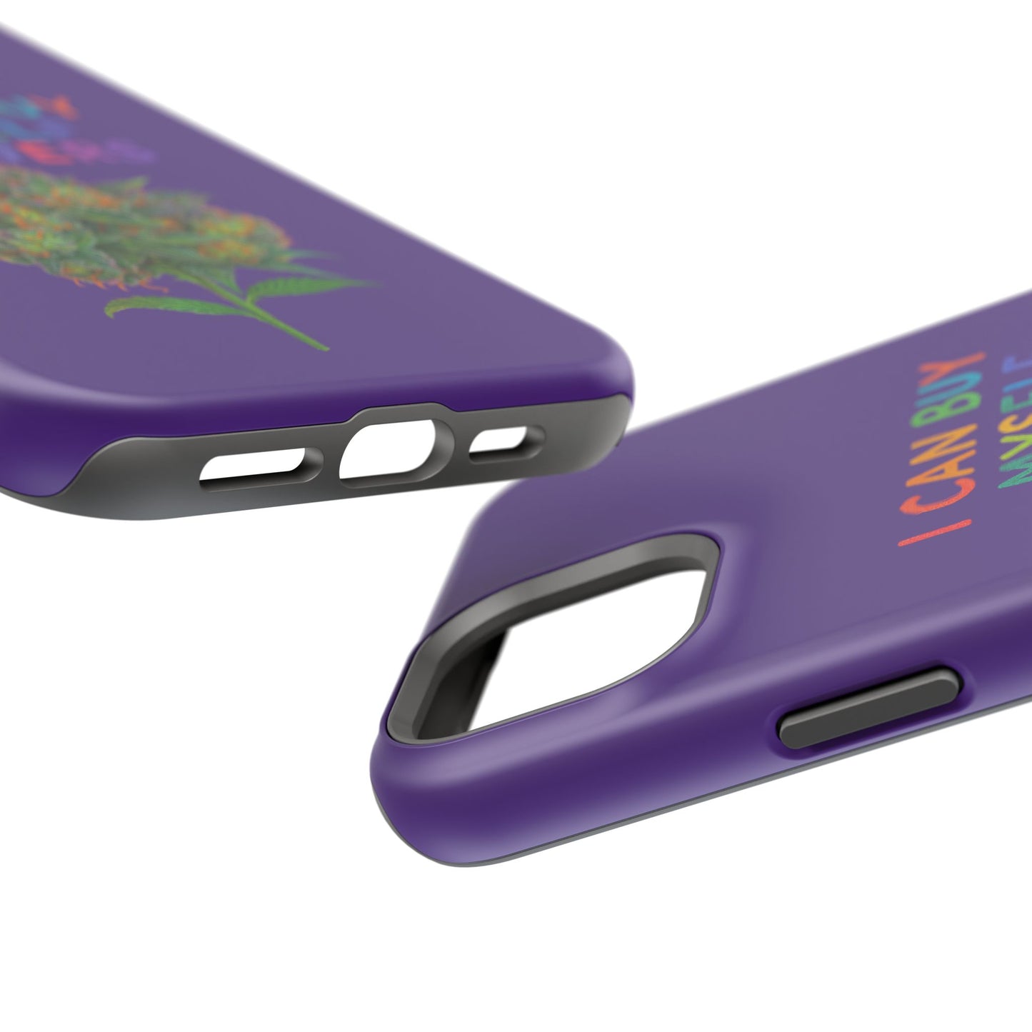 Impact-Resistant Phone Case — "I Can Buy Myself Flowers" Colorful Floral Statement