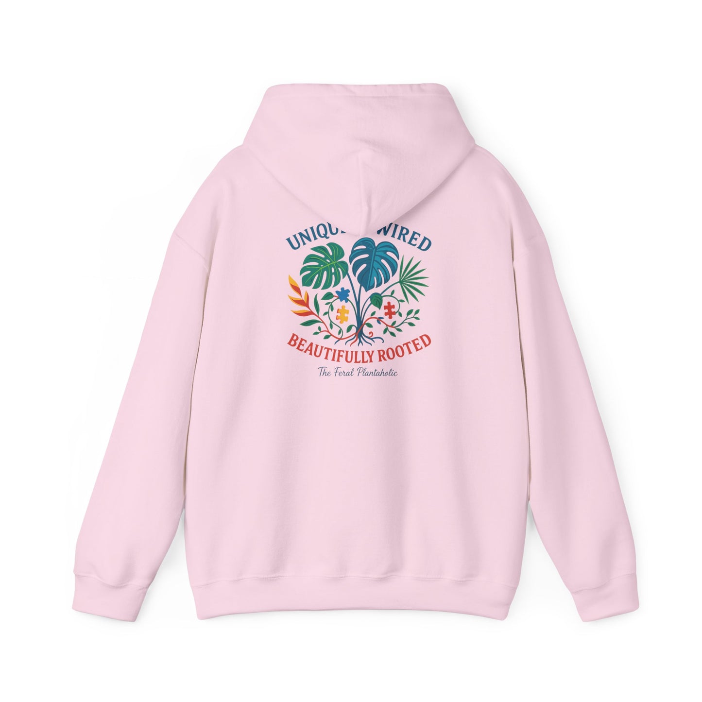 Unique Beautifully Rooted Hoodie, Tropical Sweatshirt, Unisex Hooded Sweatshirt, Casual Apparel, Eco-friendly Fashion