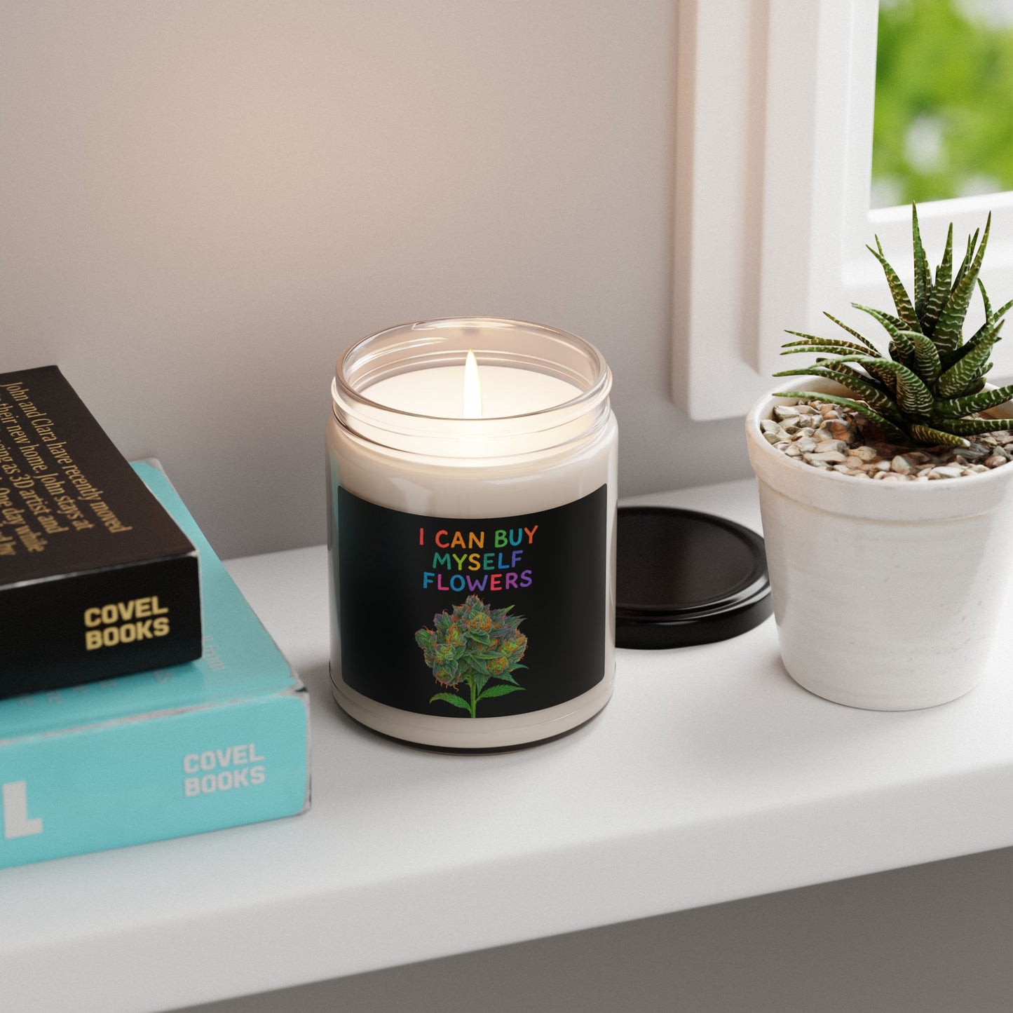 Scented Soy Candle — "I Can Buy Myself Flowers" Floral Soy Candle, 9oz