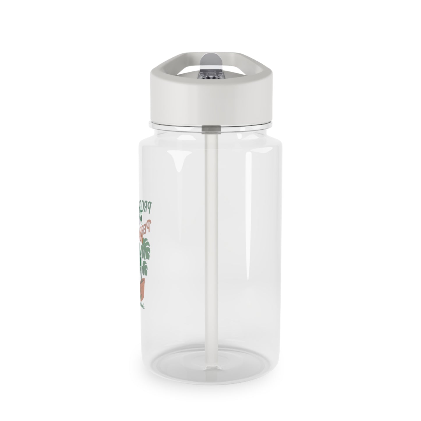 Progress Not Perfection Water Bottle, Motivational Hydration Bottle, Eco-Friendly Sports Bottle, Gym Accessories, Gift for Plant Lovers