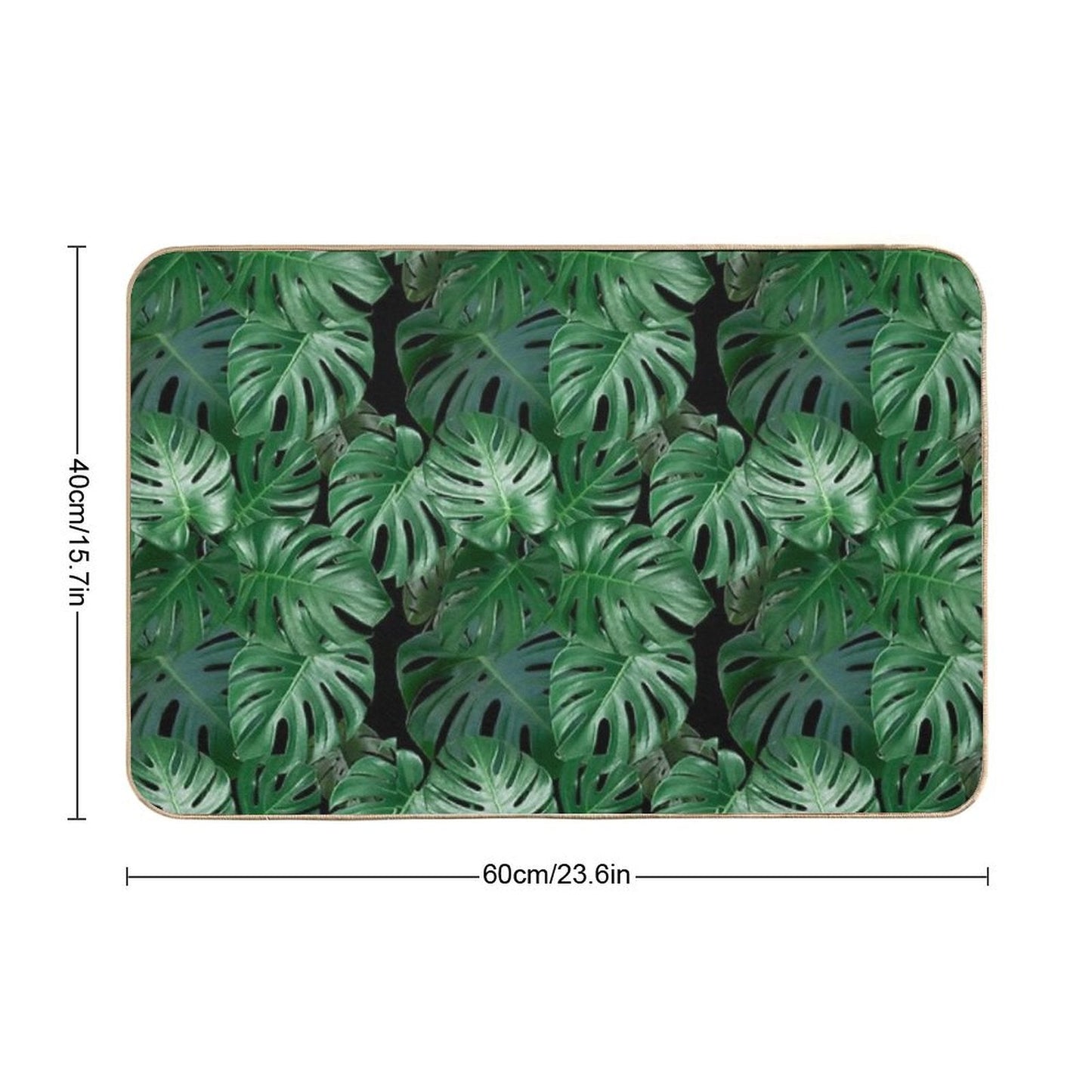 Monstera Madness Bath Mat