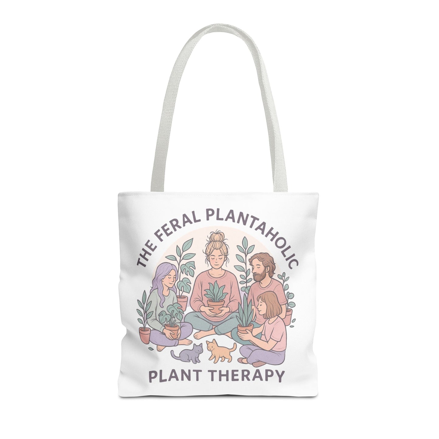 Feral Plantaholic Tote Bag, Plant Therapy Bag, Eco-Friendly Tote, Gifts for Gardeners, Plant Lover Accessories, Boho Style
