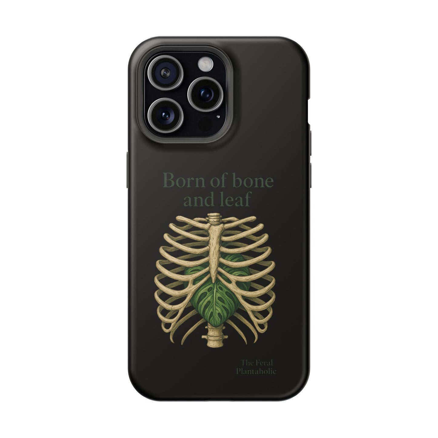 Born of Bone and Leaf Phone Case — Impact-Resistant iPhone Cover