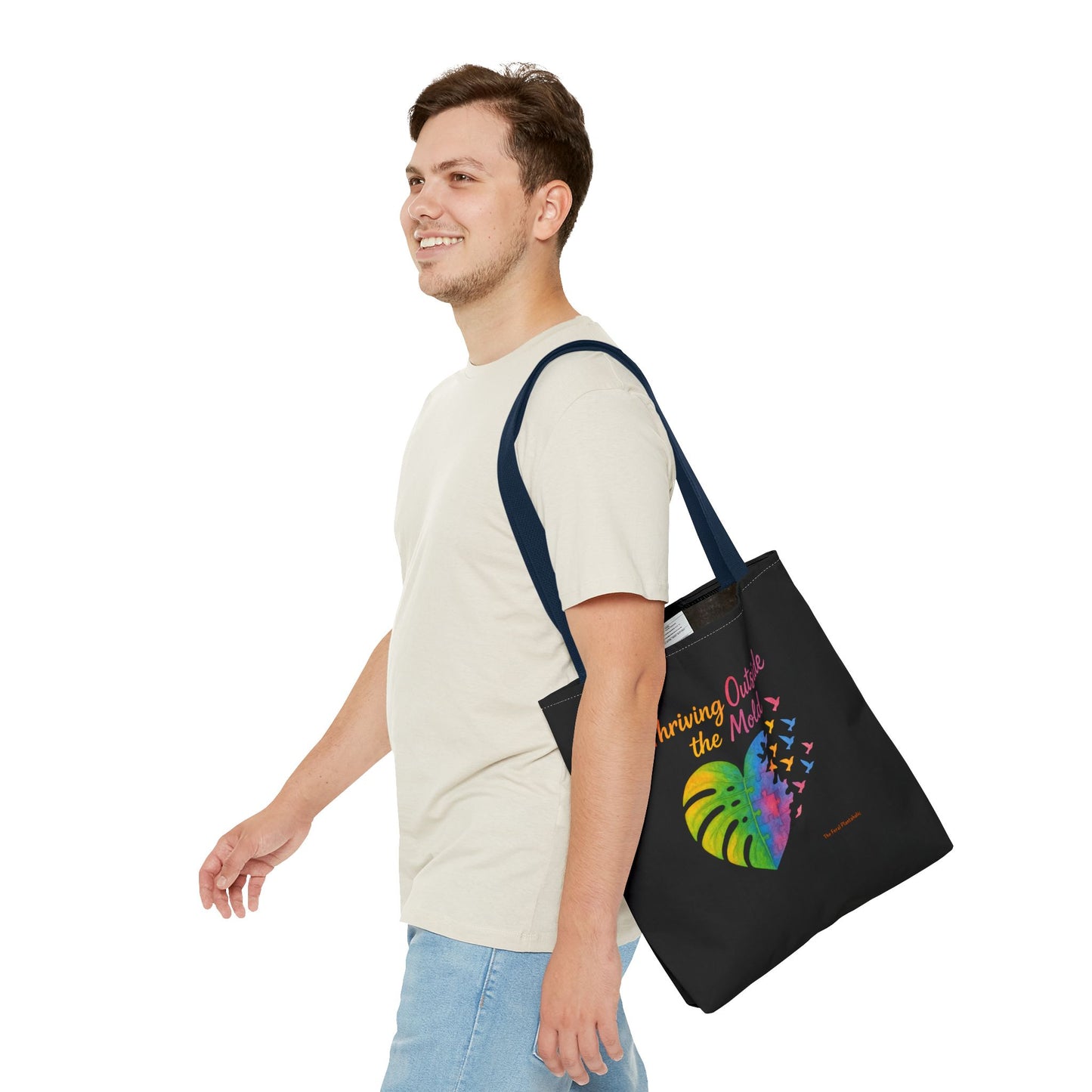Vibrant Motivational Tote Bag | Thriving Outside the Mold | Eco-Friendly Bag, Inspirational Gift, Beach Tote, Everyday Carryall