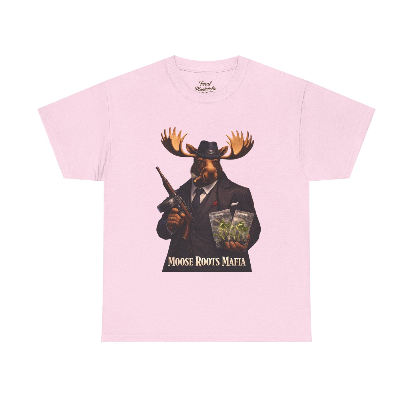 Moose Roots Mafia T-Shirt — Retro Moose Gang Artwork Tee