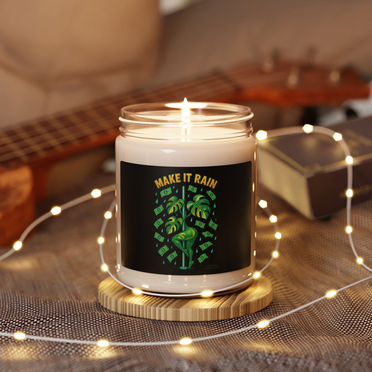 Make It Rain Scented Soy Candle, Relaxing Home Décor, Gift for Her, Self-Care Candle, Money-Themed Home Fragrance, Party Favor, [...]