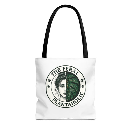Feral Plantaholic Tote Bag | Eco-Friendly Grocery Bag, Gift for Plant Lovers, Boho Style, Greenery Accessories