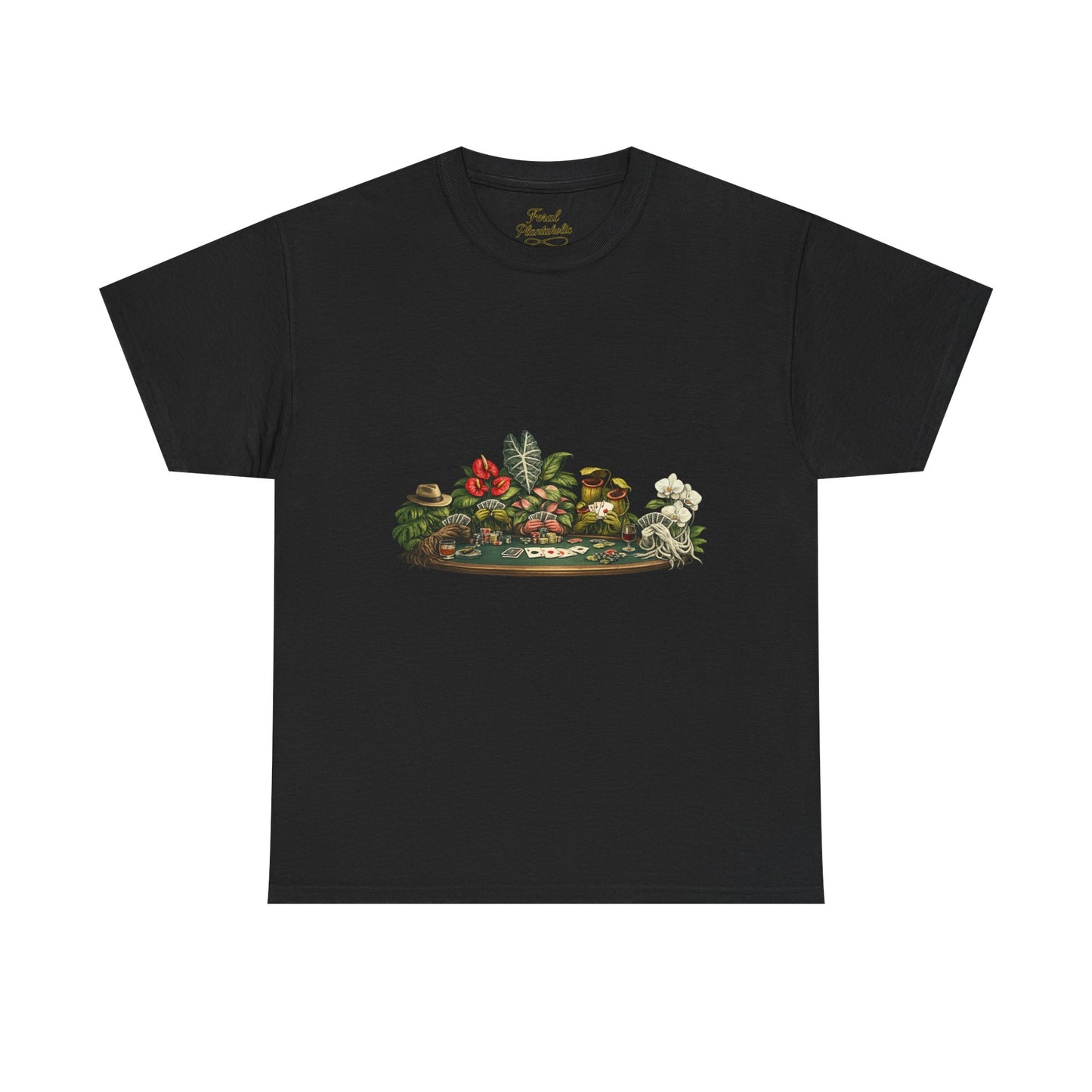 Vintage Botanical Dish Garden Tee — Floral Still Life Graphic T-Shirt