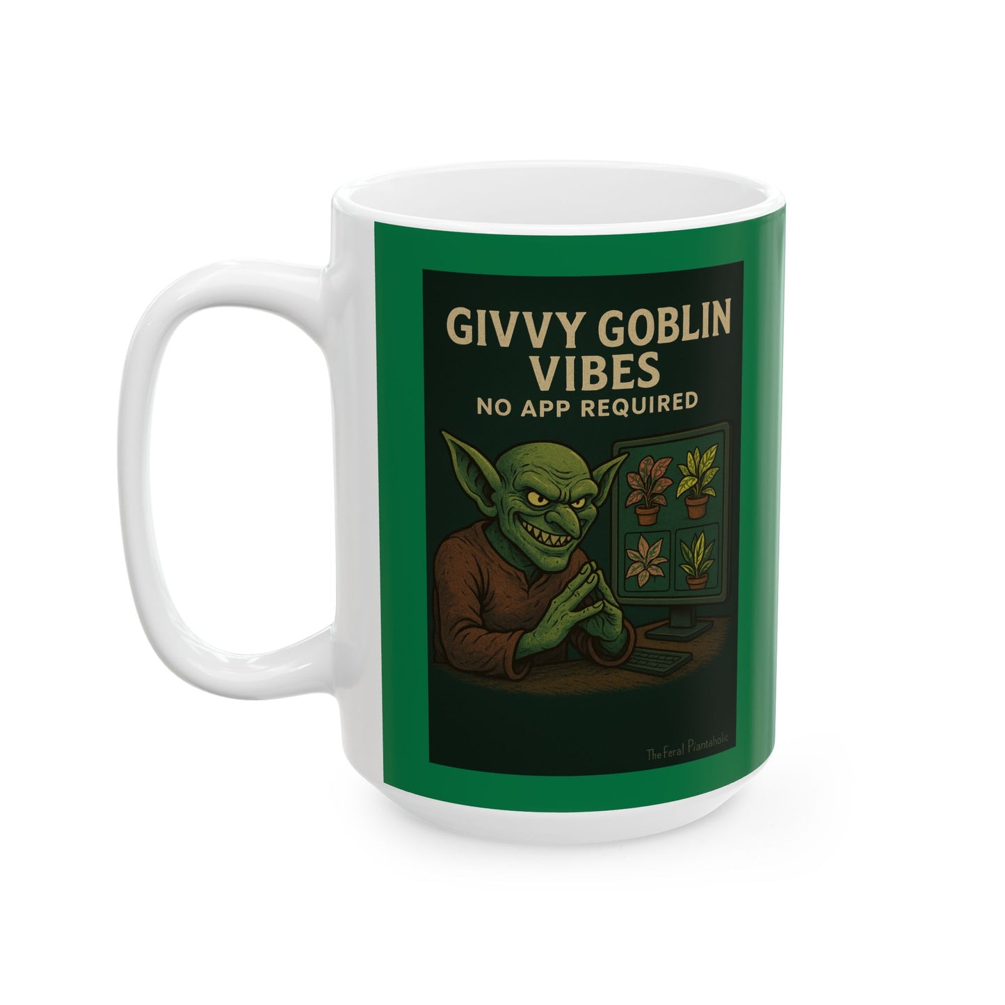 Whimsical Ceramic Mug, Fantasy Coffee Cup, Goblin Theme, Gift for Gamers, Unique Home Decor, Ideal for Holidays