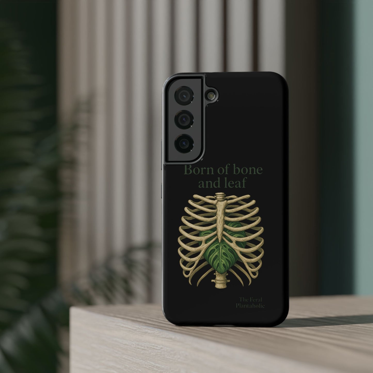 Born of Bone and Leaf Phone Case — Impact-Resistant iPhone Cover