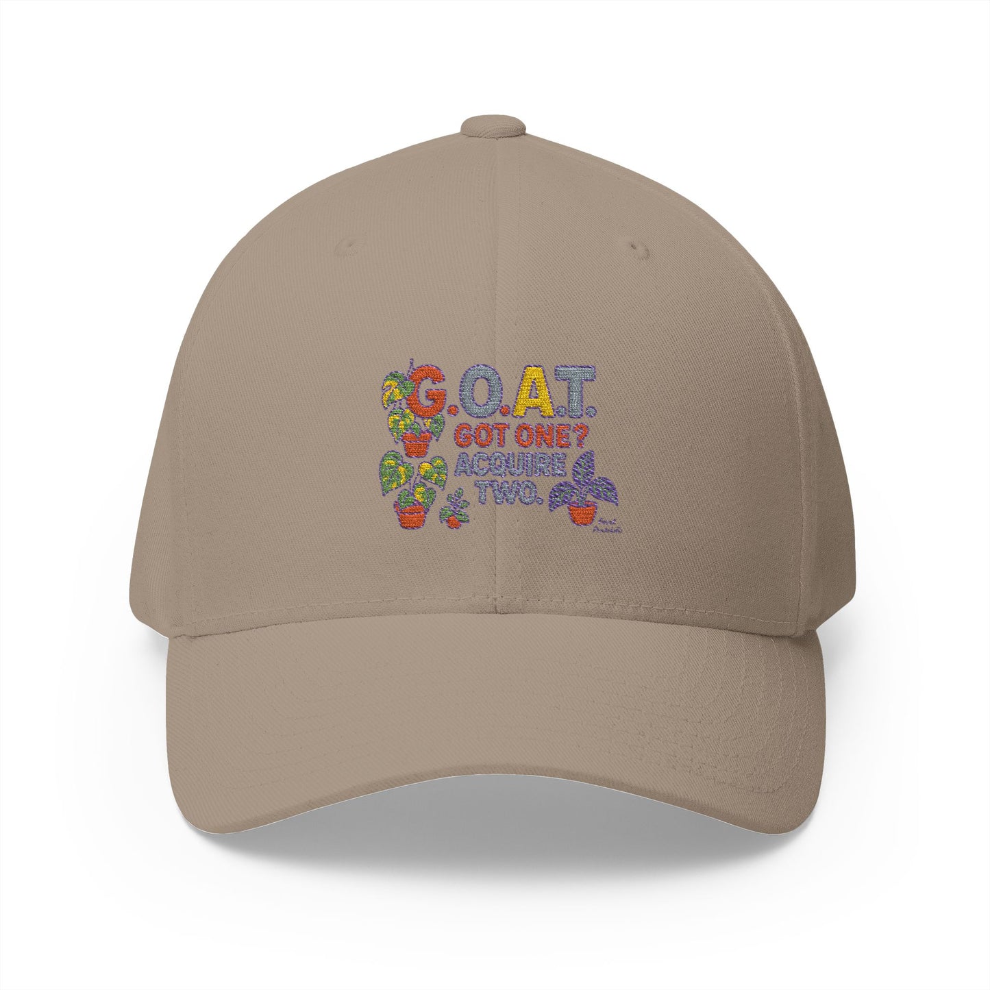Embroidered Cap with Fun Design, Baseball Hat, G.O.A.T. Hat, Outdoor Gear, Gift for Sports Lovers, Adjustable Hat