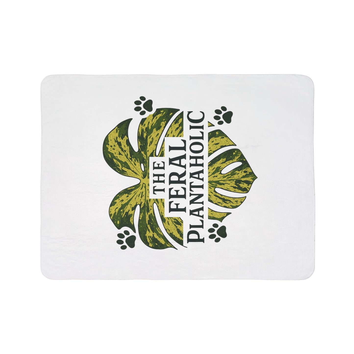 Fleece Sherpa Blanket with 'The Feral Plantaholic' Design, Cozy Gift for Plant Lovers, Ideal for Home Decor, Perfect for Any Occasion, [...]