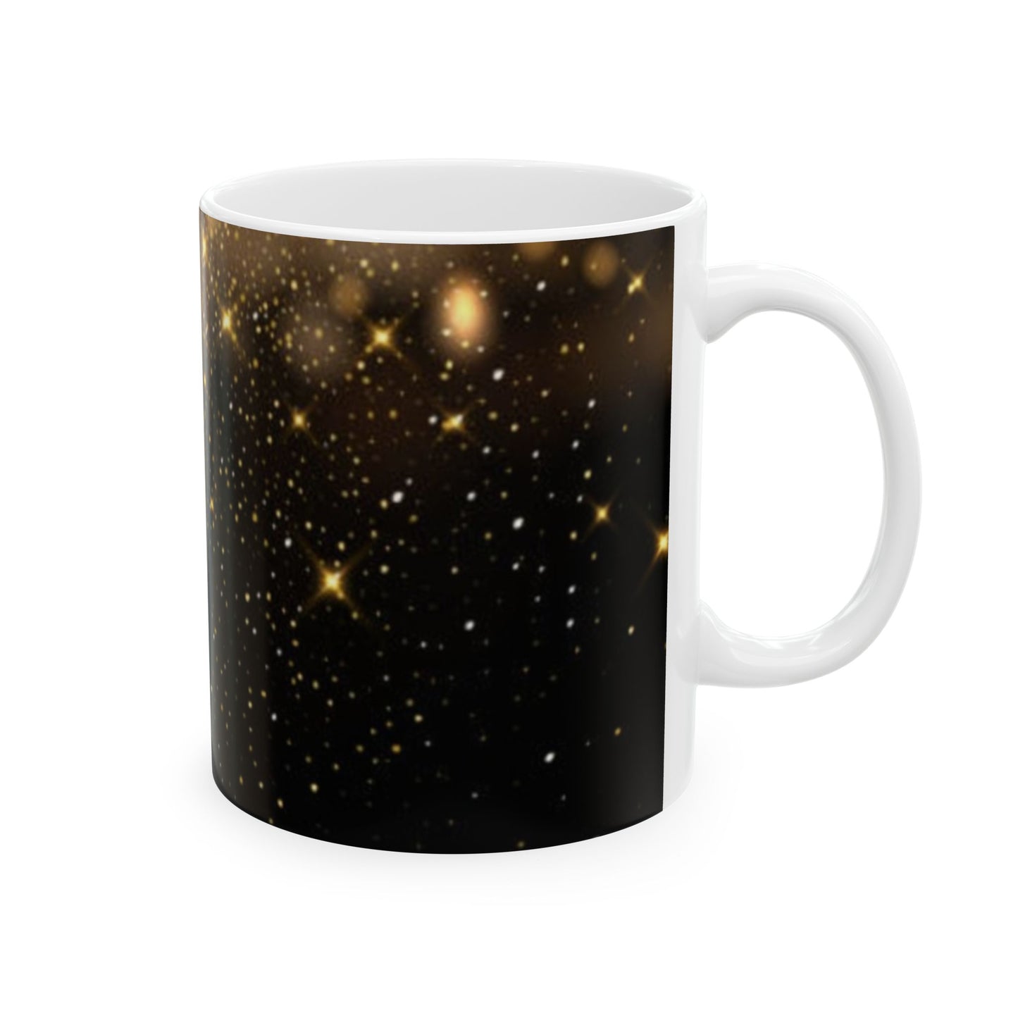 Cosmic Dream Ceramic Mug, Starry Night Coffee Cup, Celestial Gift for Stargazers, Inspirational Drinkware, Galaxy Theme Mug