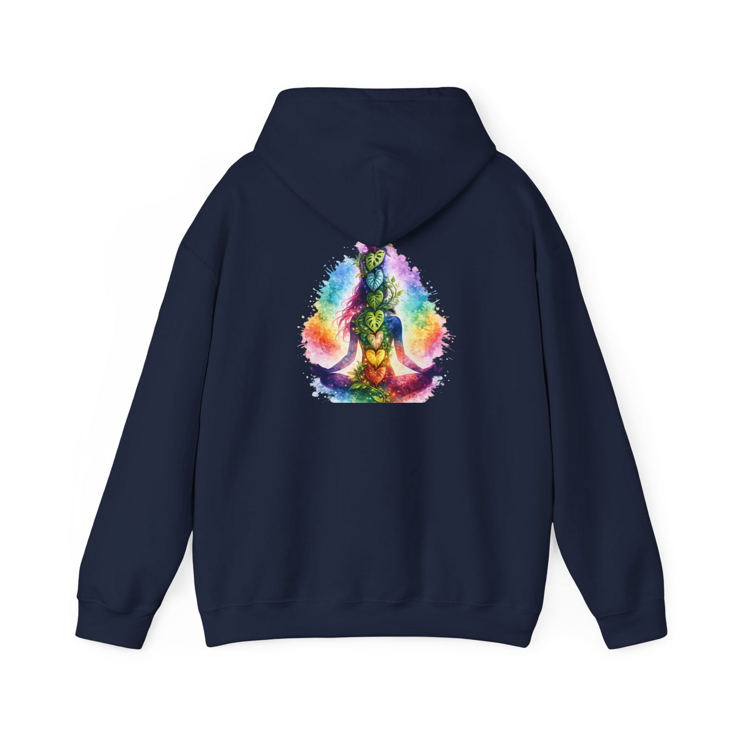 Meditation Chakra Hoodie — Colorful Rainbow Yoga Spiritual Sweatshirt