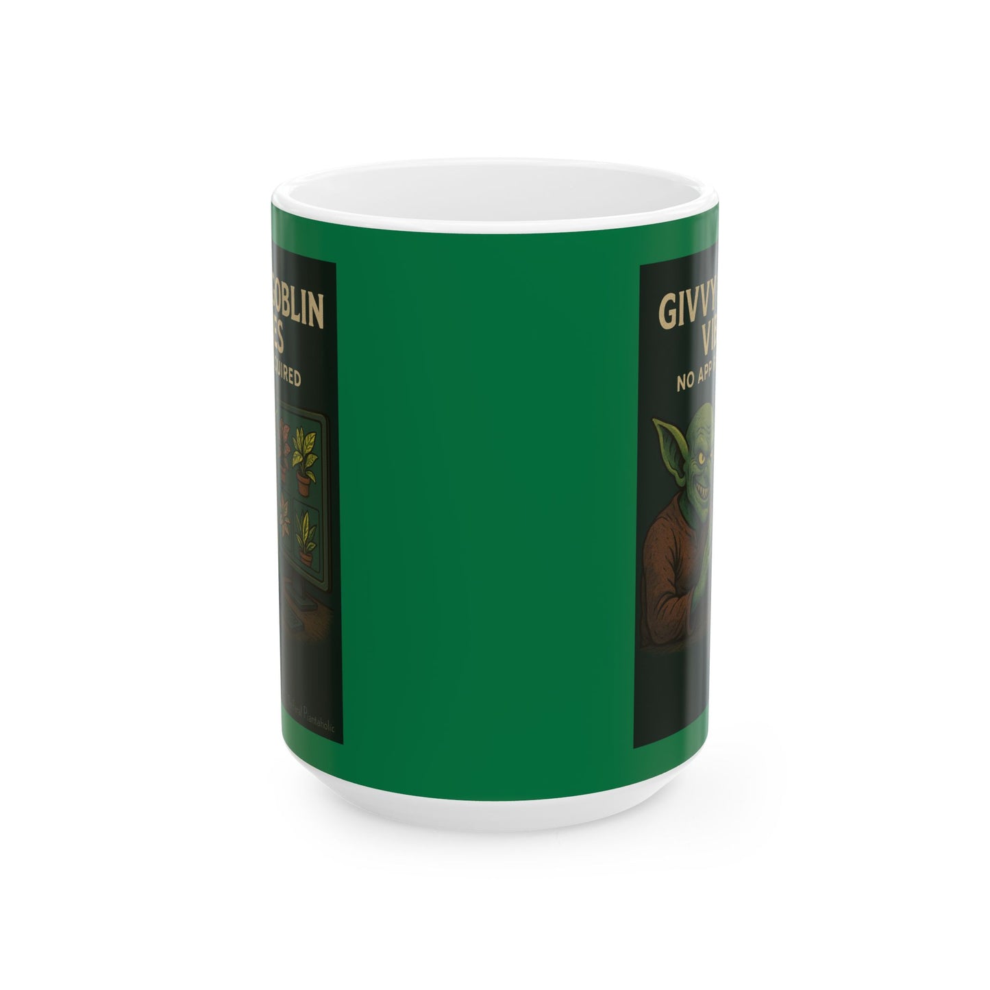 Whimsical Ceramic Mug, Fantasy Coffee Cup, Goblin Theme, Gift for Gamers, Unique Home Decor, Ideal for Holidays